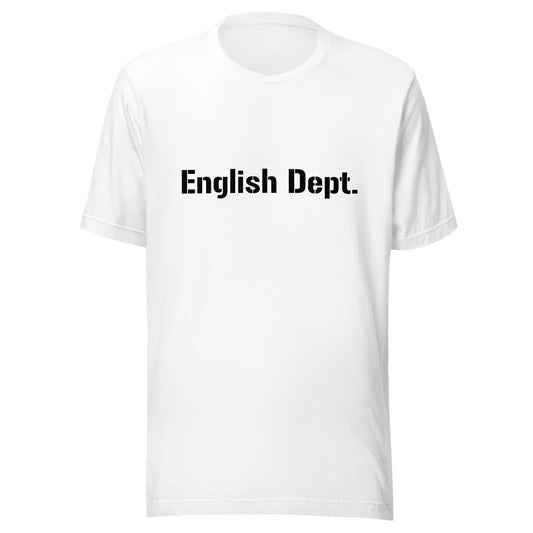English Dept.- Unisex t-shirt - black