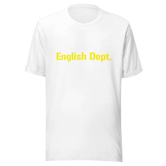English Dept.- Unisex t-shirt - yellow