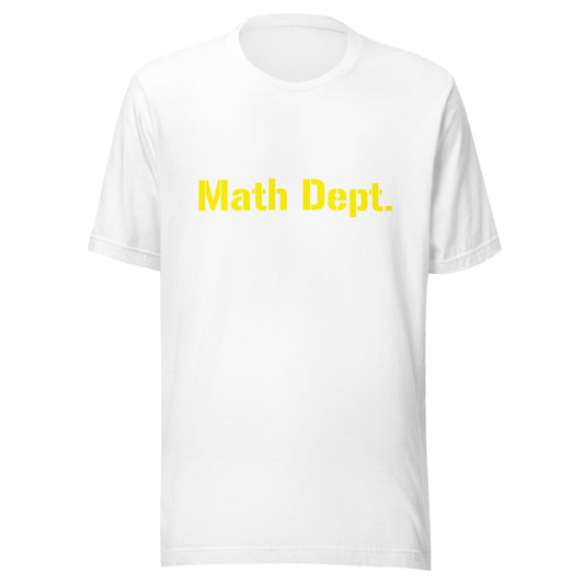 Math - Unisex t-shirt - yellow